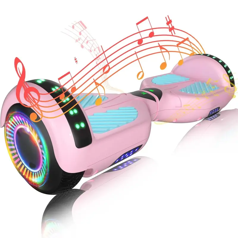 Hoverboard mit zwei 250-W-Motoren, Bluetooth-, App-Steuerung und LED-Beleuchtung