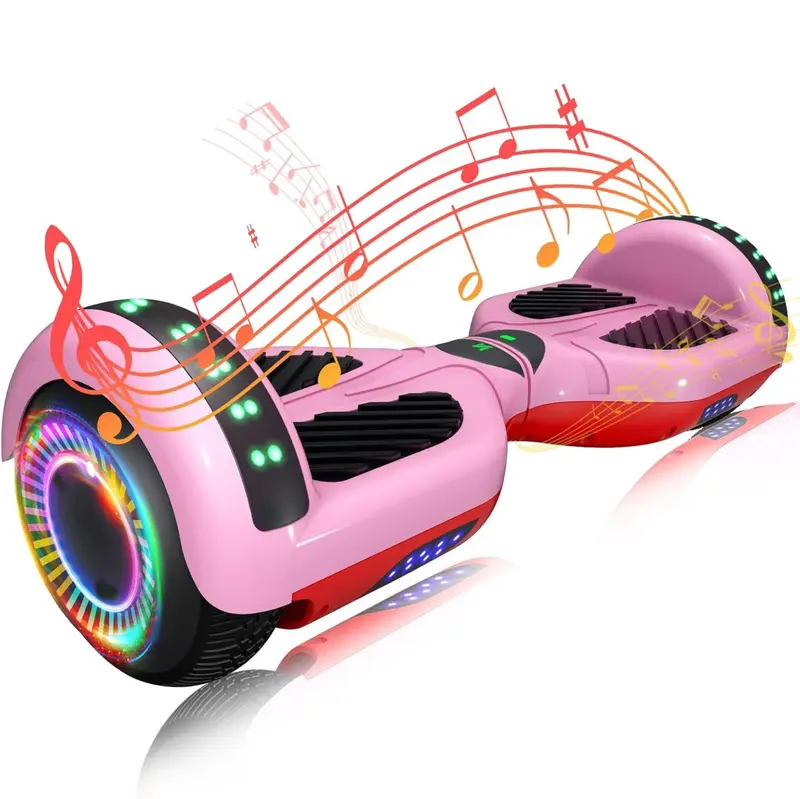 Hoverboard mit zwei 250-W-Motoren, Bluetooth-, App-Steuerung und LED-Beleuchtung