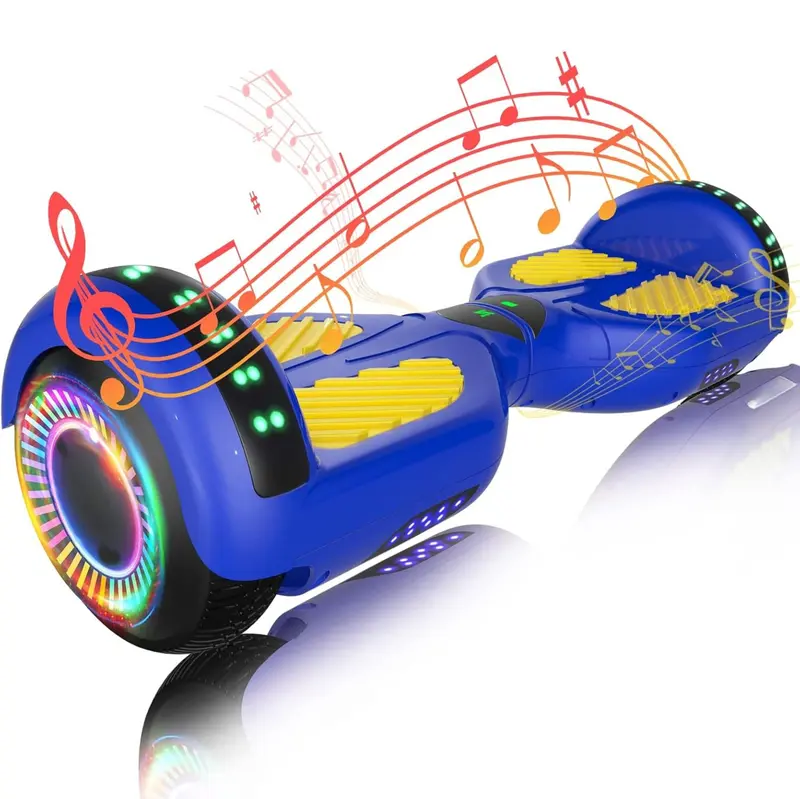 Hoverboard mit zwei 250-W-Motoren, Bluetooth-, App-Steuerung und LED-Beleuchtung