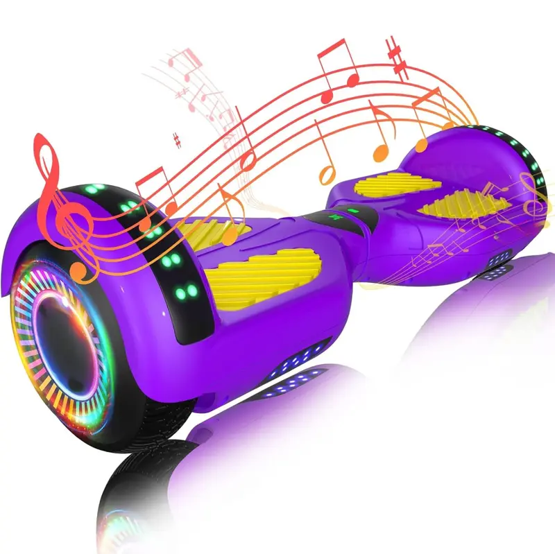 Hoverboard mit zwei 250-W-Motoren, Bluetooth-, App-Steuerung und LED-Beleuchtung