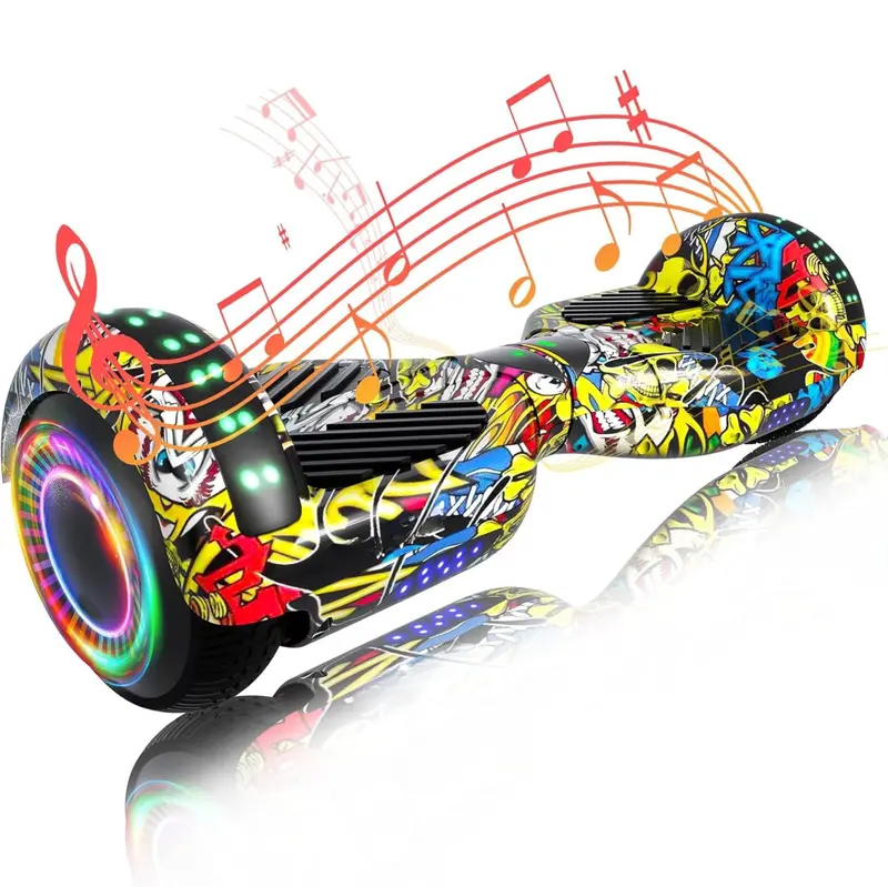 Hoverboard mit zwei 250-W-Motoren, Bluetooth-, App-Steuerung und LED-Beleuchtung