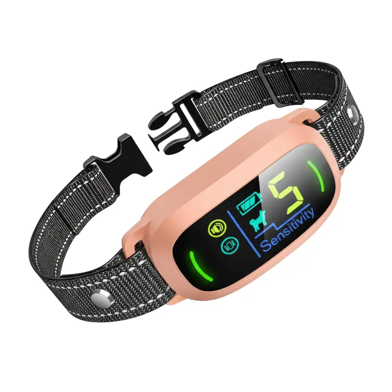 Hundehalsband zur Bellenkontrolle – wiederaufladbar mit Piepton und Vibration, 5 Empfindlichkeitsstufen