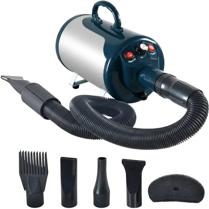 Hundepflege-Forcetrockner mit einstellbarem Luftstrom und Heizfunktion