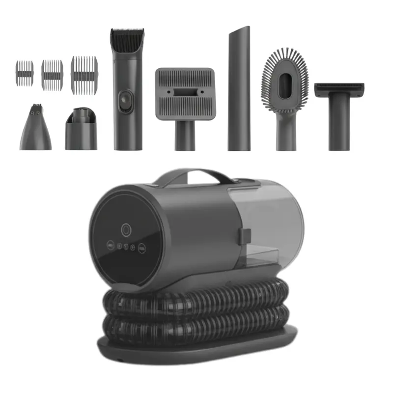 Hundepflege-Staubsauger-Set mit Haarschneidewerkzeugen und 2-Liter-Staubbehälter