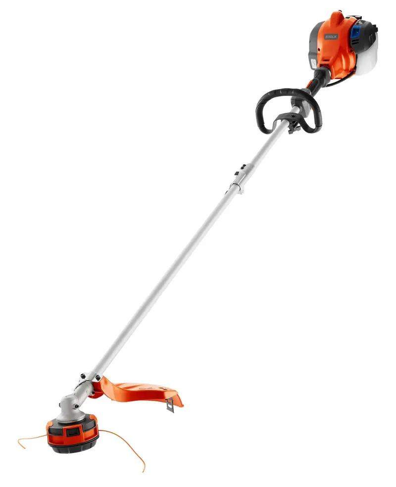 Husqvarna 970545001 330LK, 28-cc, 2-Takt, 20-Zoll-Geradwellen-Gas-Fadenmäher mit Anbaugeräte- und Kantenmähfunktion