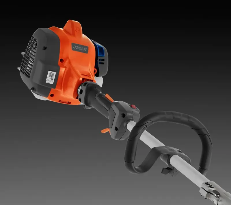 Husqvarna 970545001 330LK, 28-cc, 2-Takt, 20-Zoll-Geradwellen-Gas-Fadenmäher mit Anbaugeräte- und Kantenmähfunktion