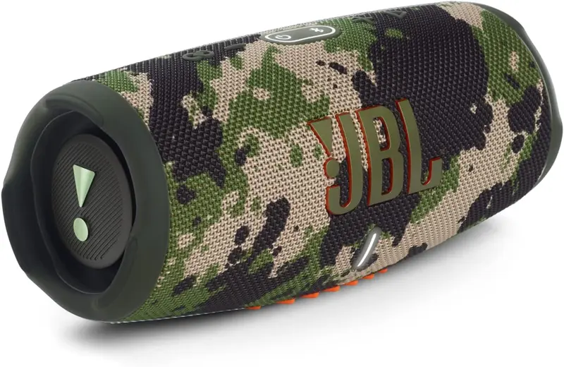 JBL Charge 5 Bluetooth-Lautsprecher in Schwarz – Wasserdichter, tragbarer Boombox-Lautsprecher mit integrierter Powerbank – Eine Akkuladung für bis zu 20 Stunden kabellosen Musikgenuss