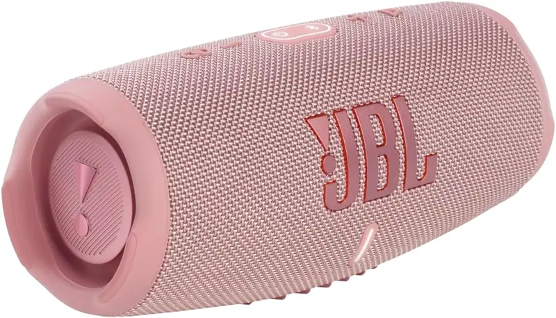 JBL Charge 5 Bluetooth-Lautsprecher in Schwarz – Wasserdichter, tragbarer Boombox-Lautsprecher mit integrierter Powerbank – Eine Akkuladung für bis zu 20 Stunden kabellosen Musikgenuss