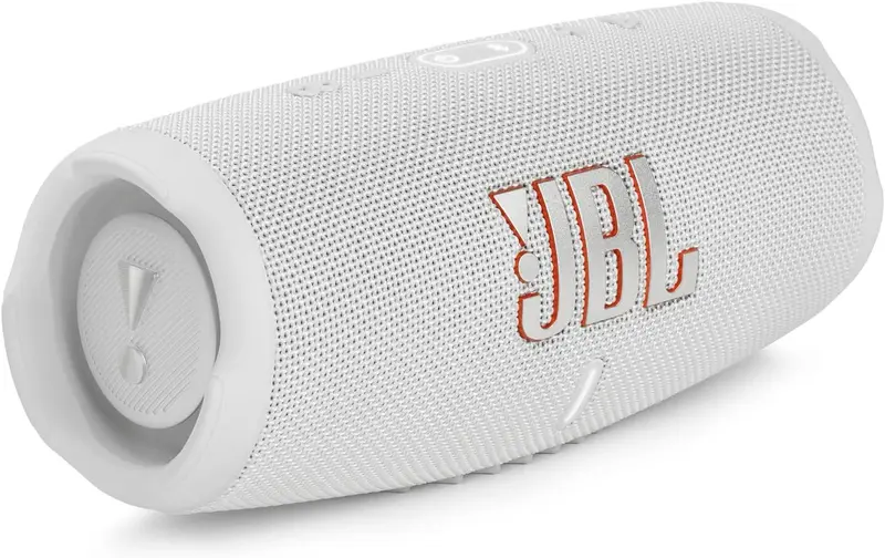 JBL Charge 5 Bluetooth-Lautsprecher in Schwarz – Wasserdichter, tragbarer Boombox-Lautsprecher mit integrierter Powerbank – Eine Akkuladung für bis zu 20 Stunden kabellosen Musikgenuss