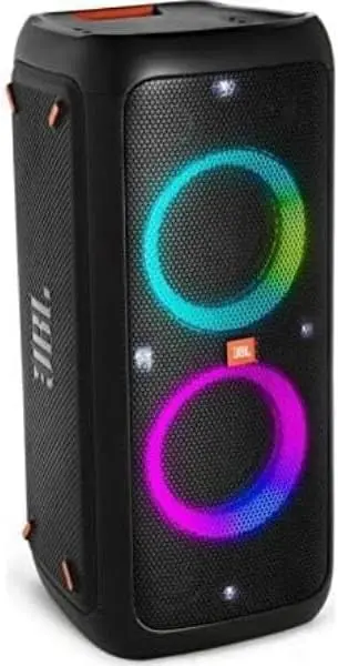 JBL PartyBox 710 – Schwarz – Tragbarer und rollbarer Bluetooth-Party-Lautsprecher mit Lichteffekten – Spritzwassergeschützte mobile Musikbox