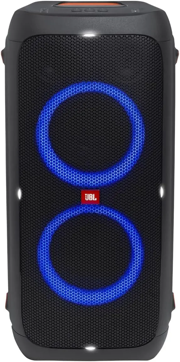 JBL PartyBox 710 – Schwarz – Tragbarer und rollbarer Bluetooth-Party-Lautsprecher mit Lichteffekten – Spritzwassergeschützte mobile Musikbox