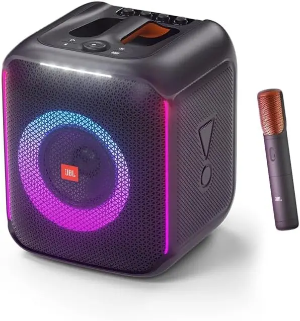 JBL PartyBox Encore – Tragbarer Party-Lautsprecher für drinnen und draußen – Mit integrierter Lichtshow, IPX4-Schutz und tiefem Bass – Bis zu 10 Stunden Akkulaufzeit – Schwarz 2