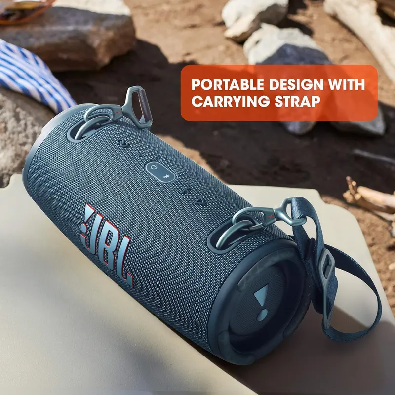 JBL Xtreme 3 Bluetooth-Lautsprecher – Schwarz – Wasserdichter, tragbarer Stereo-Bluetooth-Lautsprecher mit integrierter Powerbank – Bis zu 15 Stunden Musikgenuss mit einer Akkuladung