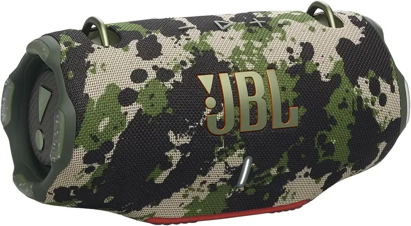 JBL Xtreme 4 Bluetooth-Lautsprecher in Camouflage-Optik – Tragbare Soundbox mit tiefem Bass, KI-Sound-Boost und integrierter Powerbank – IP67-wasserdicht und staubgeschützt – bis zu 24 Stunden Akkulaufzeit