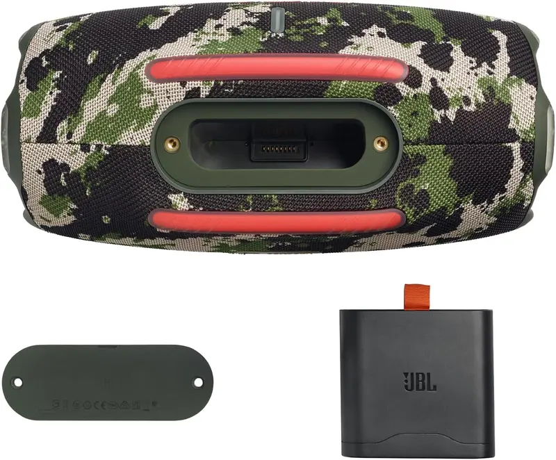 JBL Xtreme 4 Bluetooth-Lautsprecher in Camouflage-Optik – Tragbare Soundbox mit tiefem Bass, KI-Sound-Boost und integrierter Powerbank – IP67-wasserdicht und staubgeschützt – bis zu 24 Stunden Akkulaufzeit