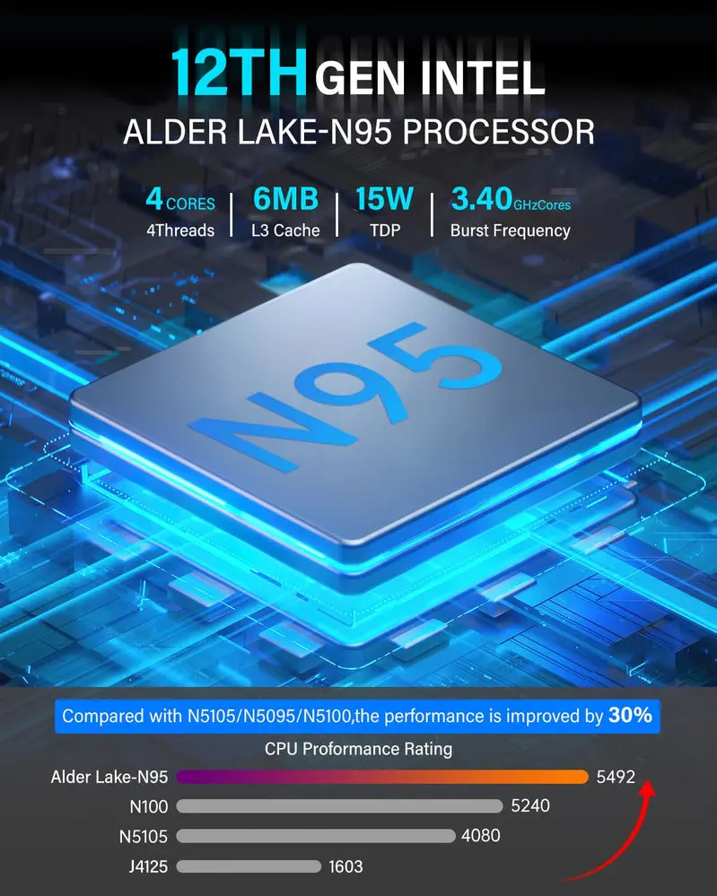 KAMRUI GK3Plus Mini-PC, 16 GB RAM, 512 GB M.2 SSD