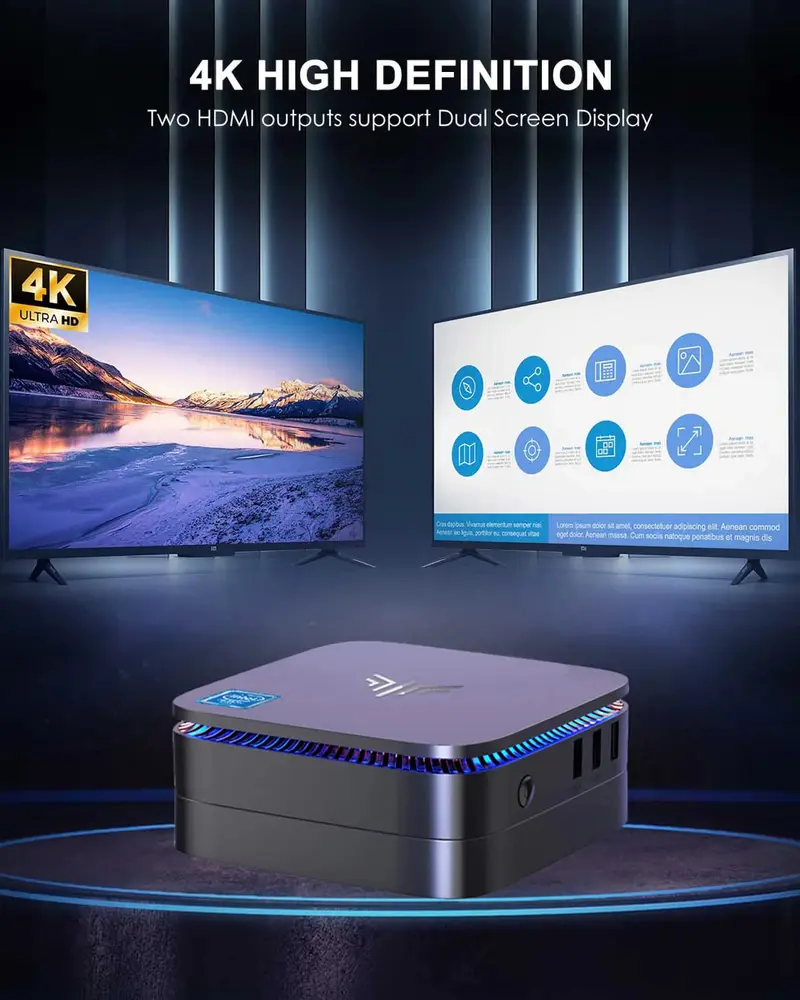 Kamrui Mini-PC AK1 Pro mit 12 GB RAM und 256 GB SSD