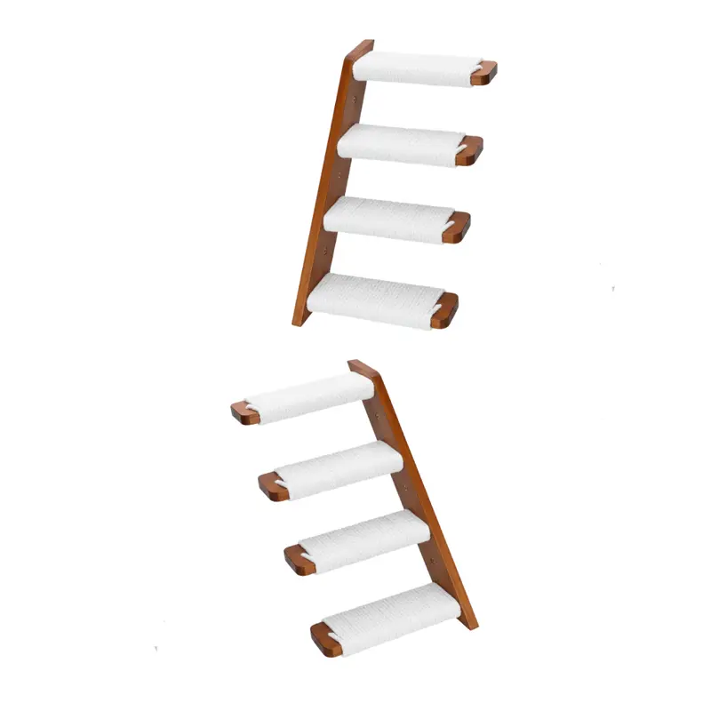 Katzen-Wandregale und -Treppen mit Sisal-Seil zum Klettern, 2er-Pack 2