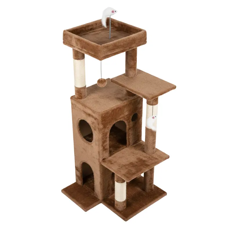 Katzenbaum mit Treppen, Kratzsäulen und Höhlen 2