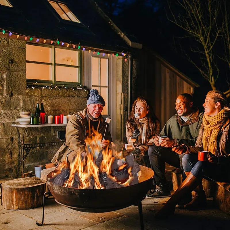 Keramik-Holz-Gaskamin-Log-Set für zugfreie Kamine (9 oder 10 Stück)