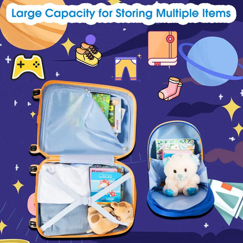 Kinder-Koffer-Set, 12"- und 18"-Kinder-Carry-on-Koffer-Set