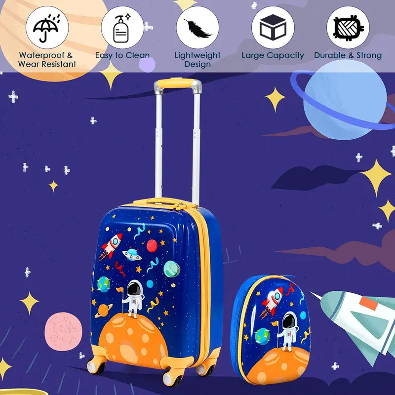 Kinder-Koffer-Set, 12"- und 18"-Kinder-Carry-on-Koffer-Set