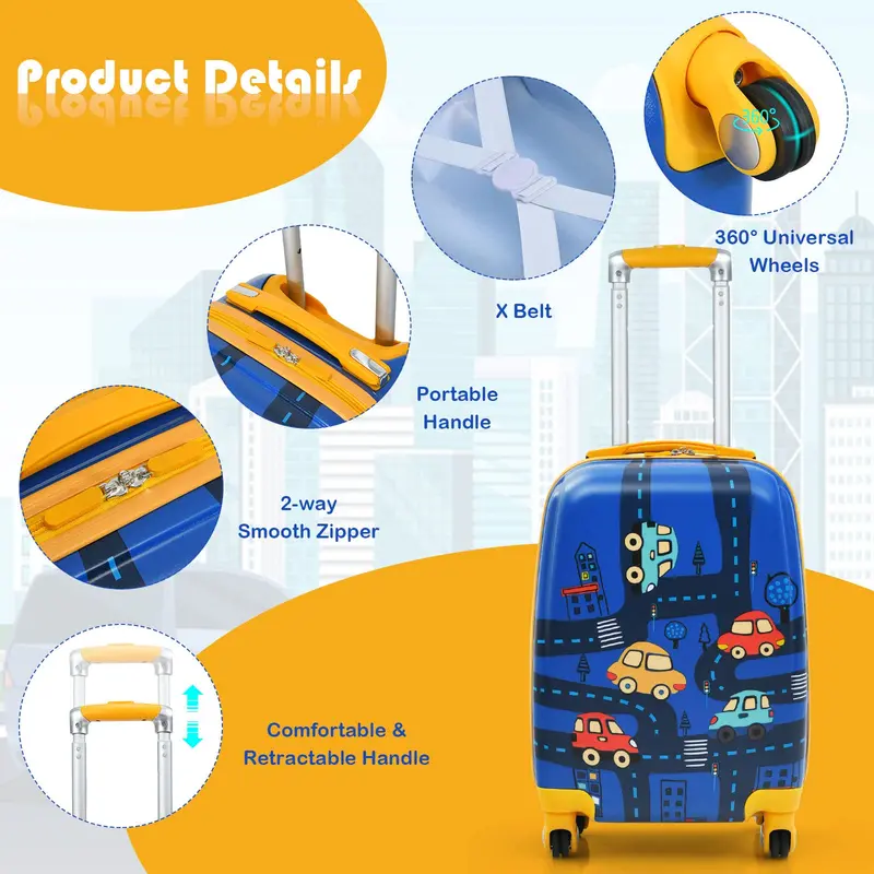 Kinder-Koffer-Set, 30 cm & 45 cm Kinder-Handgepäck-Set