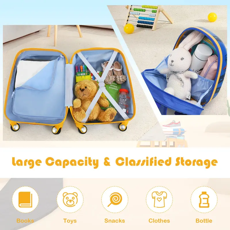 Kinder-Koffer-Set, 30 cm & 45 cm Kinder-Handgepäck-Set
