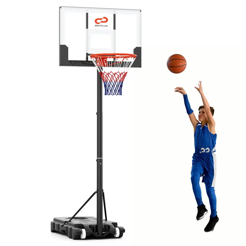 Kinder-Mobiles, höhenverstellbares Basketballkorb-System (3,3–7 Fuß)