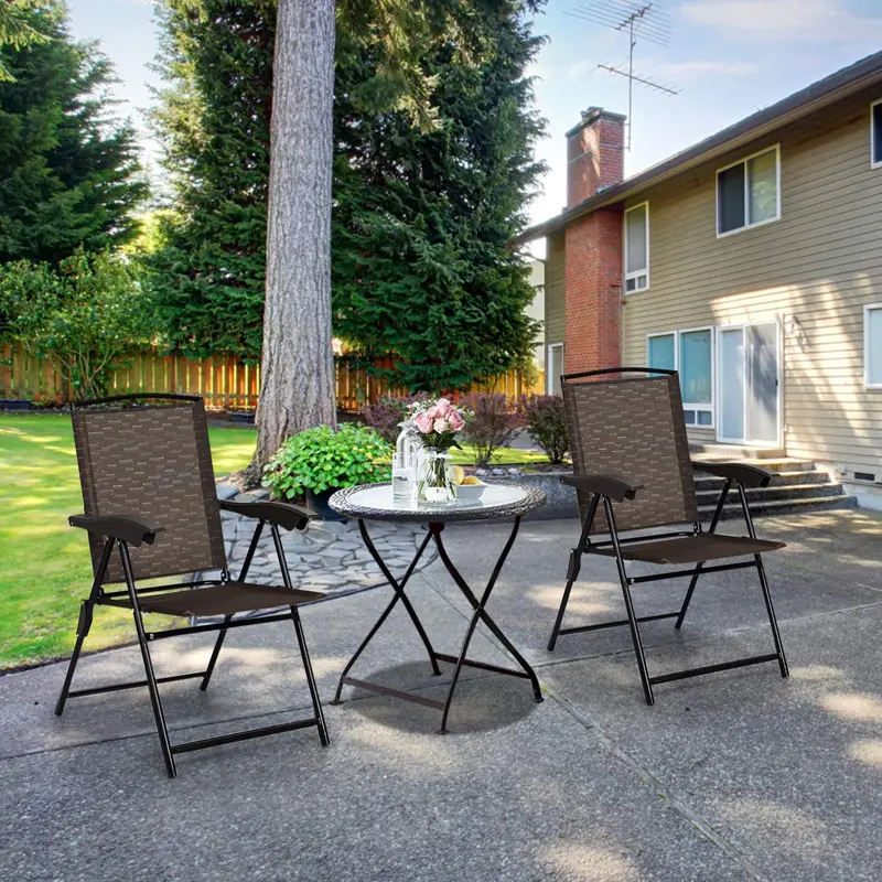 Klappbare Hängesessel im Set zu 2 Stück – tragbare Stühle für Terrasse, Garten, Pool, Außen- und Innenbereich