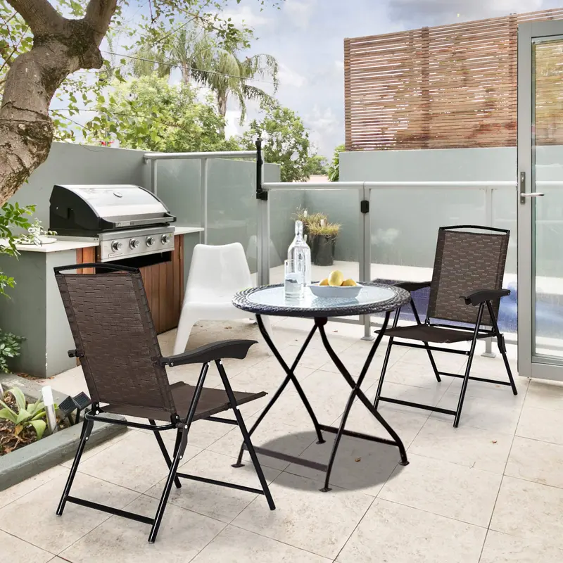 Klappbare Hängesessel im Set zu 2 Stück – tragbare Stühle für Terrasse, Garten, Pool, Außen- und Innenbereich