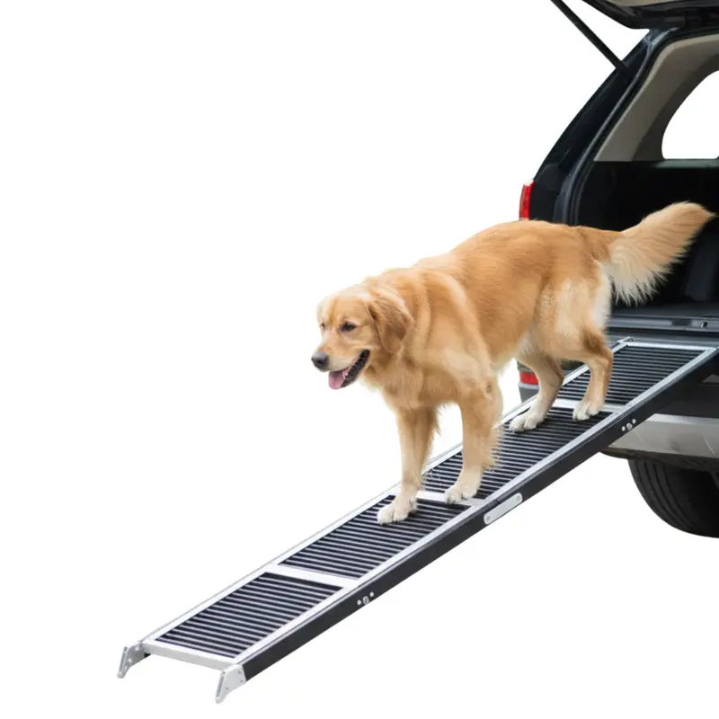 Klappbare Hundehilfe für Autos mit rutschfestem Teppichbelag für SUVs und Pickups