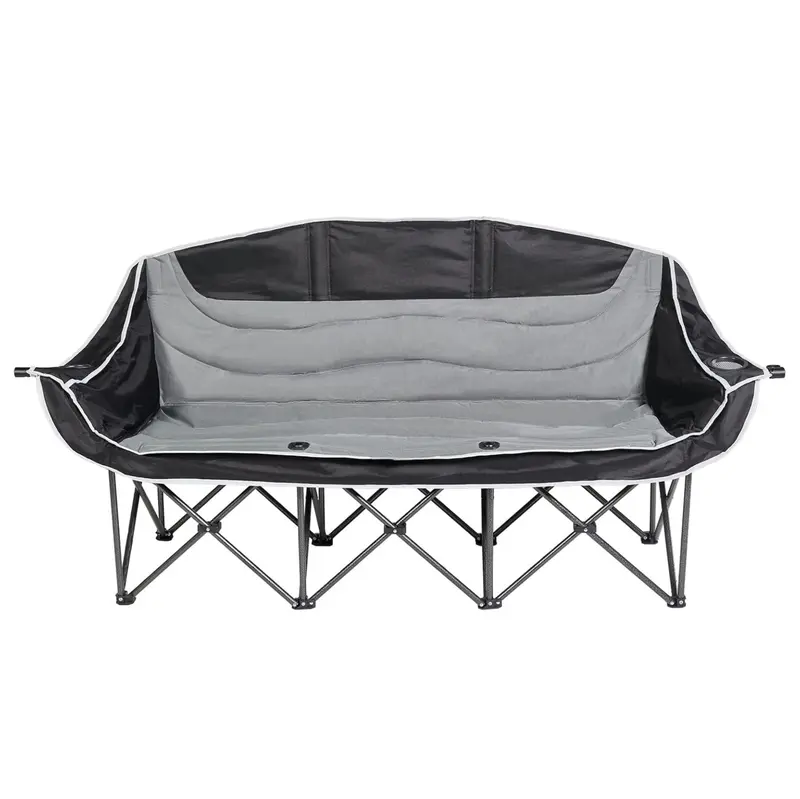 Klappbarer Outdoor-Camping-Loveseat-Stuhl, gepolsterte 2–3-Personen-Sitzgelegenheit 2