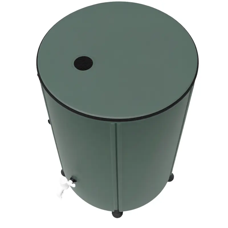 Klappbarer Regenwassertank mit 105 Gallonen Fassungsvermögen für Garten und Dachrinnen