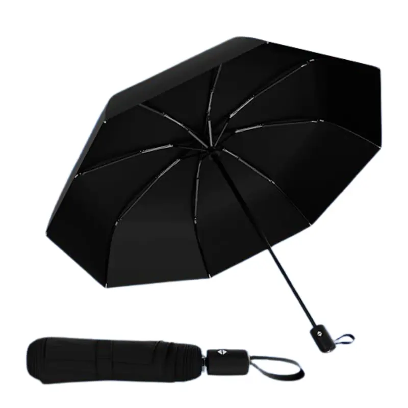 Klappbarer Reise-Regenschirm mit automatischem Öffnen und Schließen sowie Fiberglasrippen