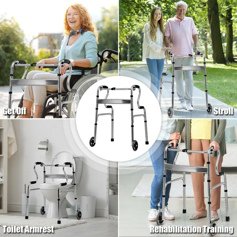 Klappbarer Standard-Gehwagen mit 200 kg Tragkraft