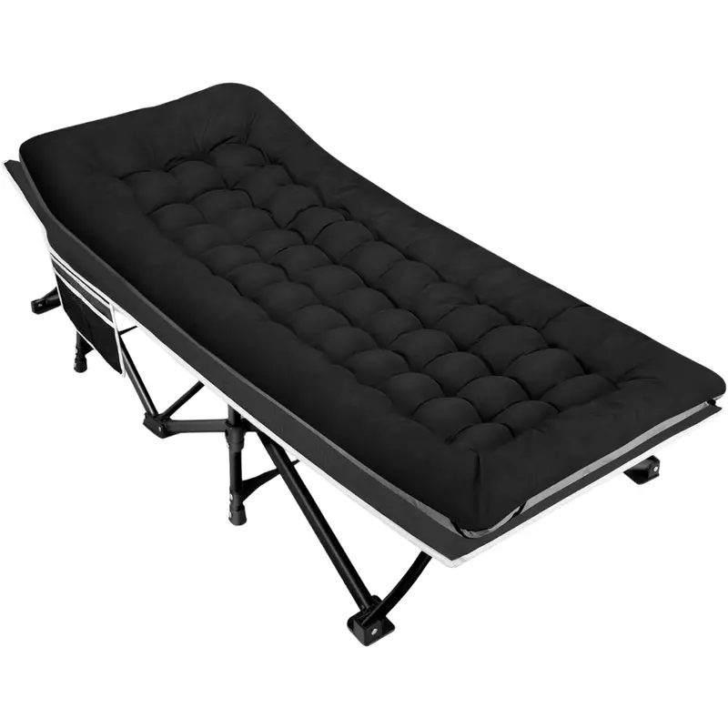 Klappbares Campingbett mit 71 cm breiter Matratze und Tragfähigkeit bis 272 kg 2
