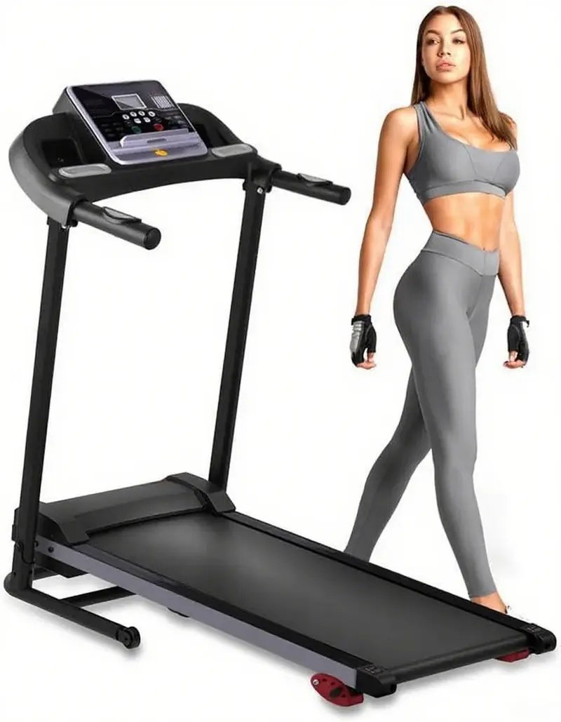 Klapplaufband – Faltbares Fitnessgerät für zu Hause mit LCD-Display zum Gehen und Laufen – Cardio-Trainingsgerät mit voreingestellten und individuell anpassbaren Programmen – Bluetooth-Konnektivität