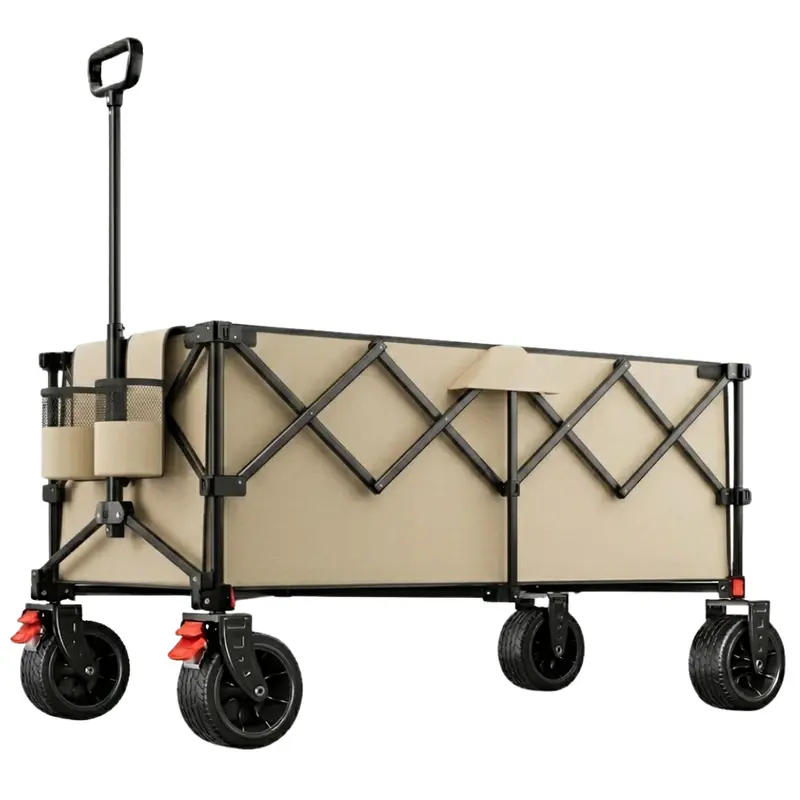 Klappradwagen mit 227 kg Tragfähigkeit, Rahmen aus legiertem Stahl, Transport- und Nutzfahrzeug