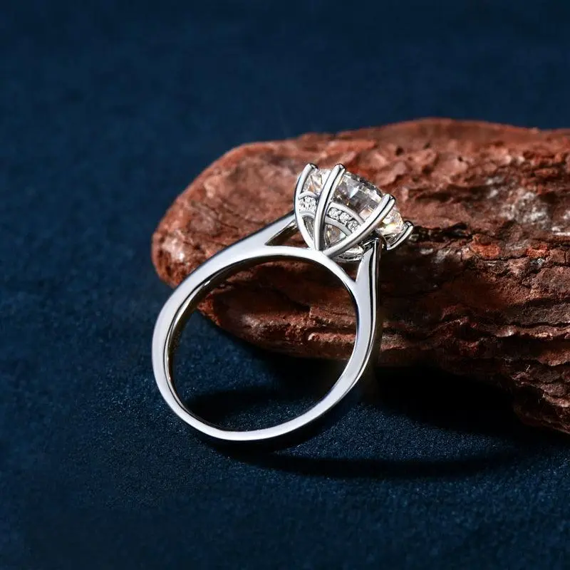 Klassischer runder Solitär-Ring