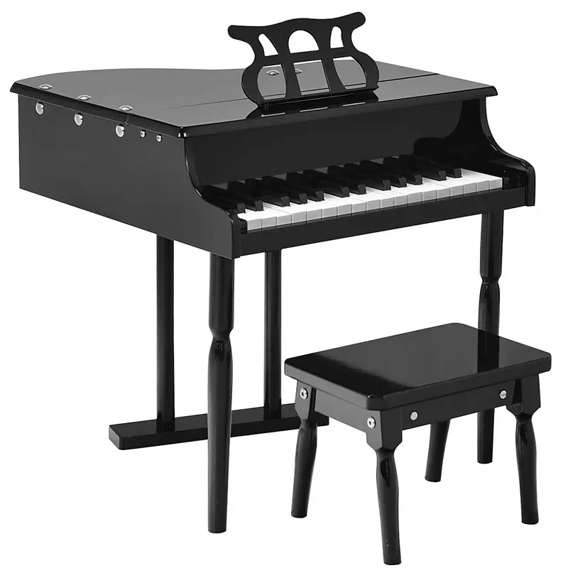 Klassisches Kinderklavier, 30-Tasten-Holz-Klavier im Grand-Piano-Stil