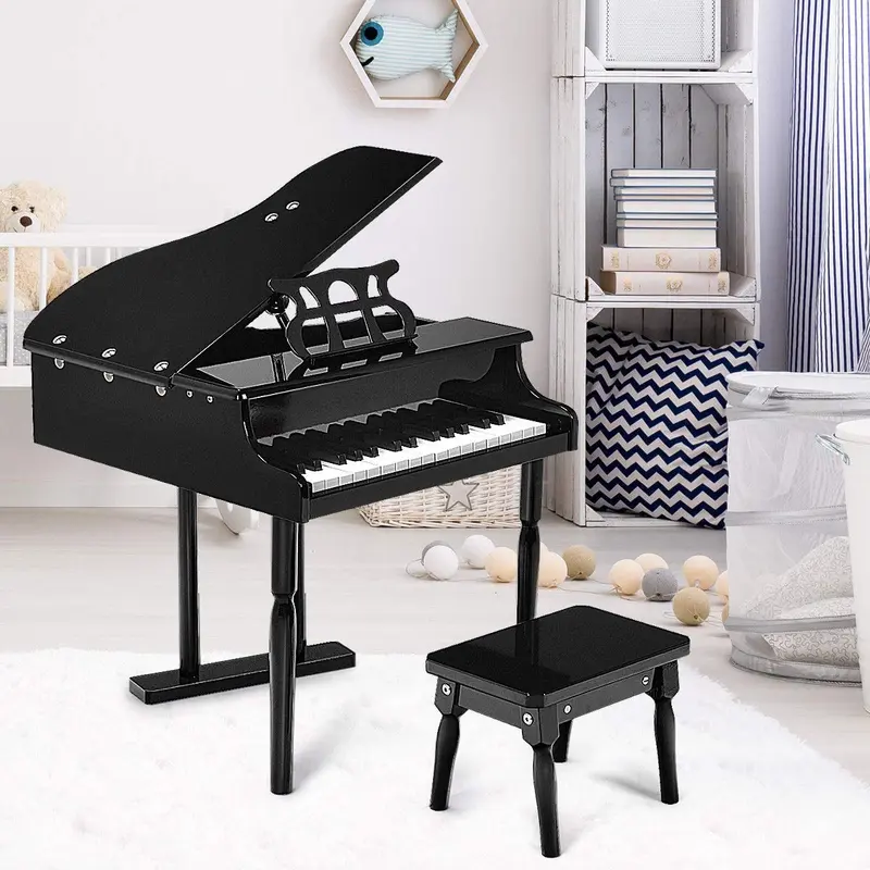 Klassisches Kinderklavier, 30-Tasten-Holz-Klavier im Grand-Piano-Stil 2