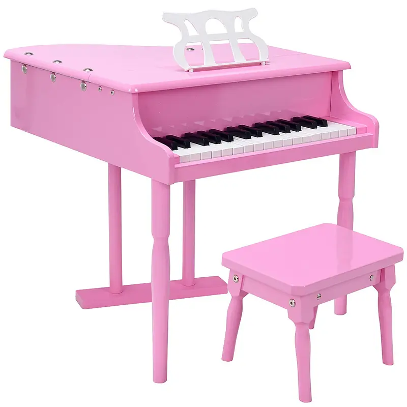 Klassisches Kinderklavier, 30-Tasten-Holz-Klavier im Grand-Piano-Stil