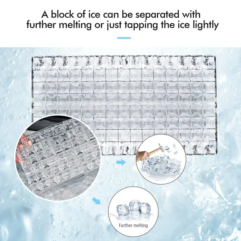Kommerzielle Heim-Eismaschine, eingebaute elektrische Eiswürfelmaschine aus Edelstahl mit 15 kg Speicherkapazität und Eislöffel