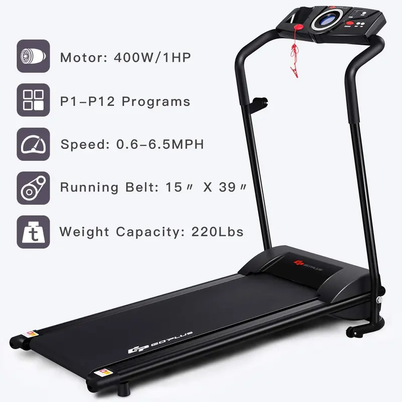 Kompakte Klapp-Laufmaschine für zu Hause – Superfit elektrische Geh- und Laufmaschine