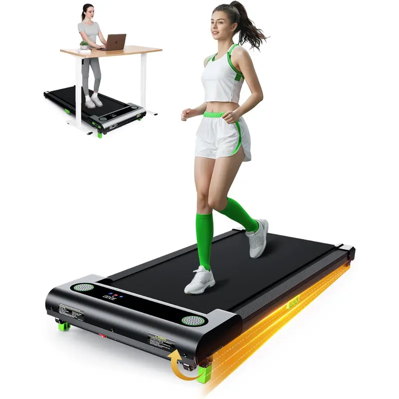 Kompakte Walking-Pad-Laufband mit manueller Neigung und LED-Display