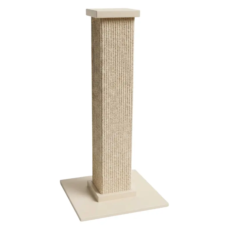 Kratzbaum für Katzen, 76 cm hoch, mit Sisal-Ummantelung und quadratischer Basis