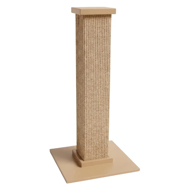 Kratzbaum für Katzen, 76 cm hoch, mit Sisal-Ummantelung und quadratischer Basis 2
