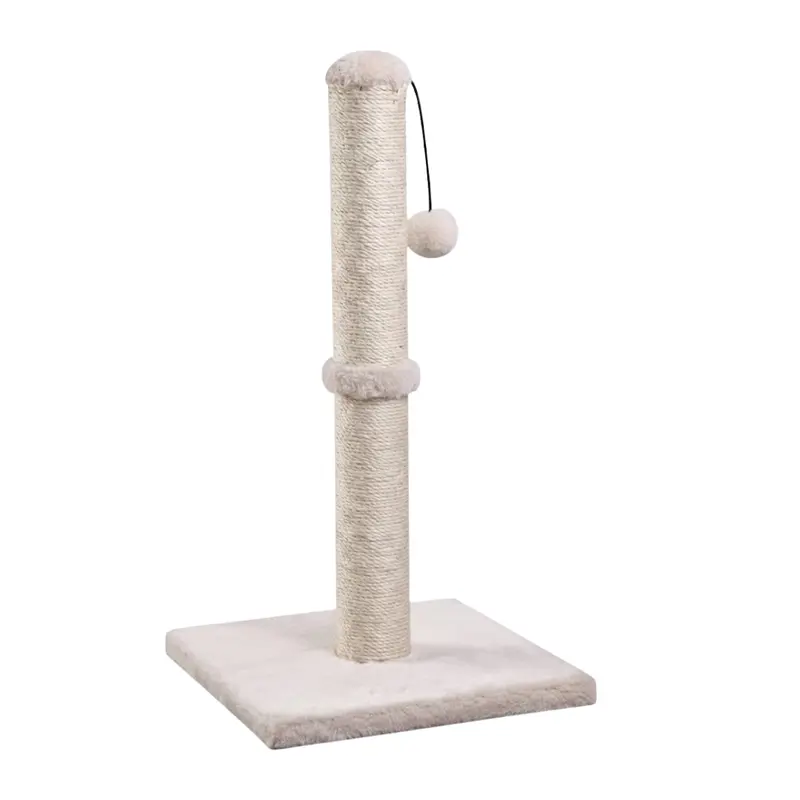 Kratzbaum für Katzen mit Sisal-Oberfläche und hängendem Ball-Spielzeug