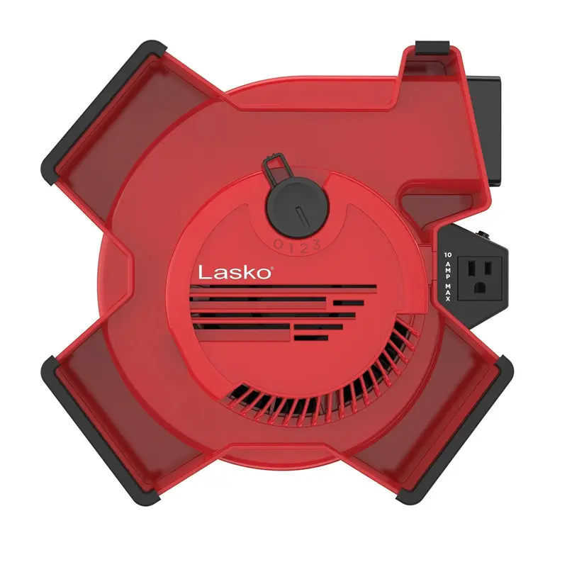 Lasko X-Blower Multifunktions-Lüfter mit 3 Geschwindigkeitsstufen und variabler Positionierung, Modell X12900, Rot